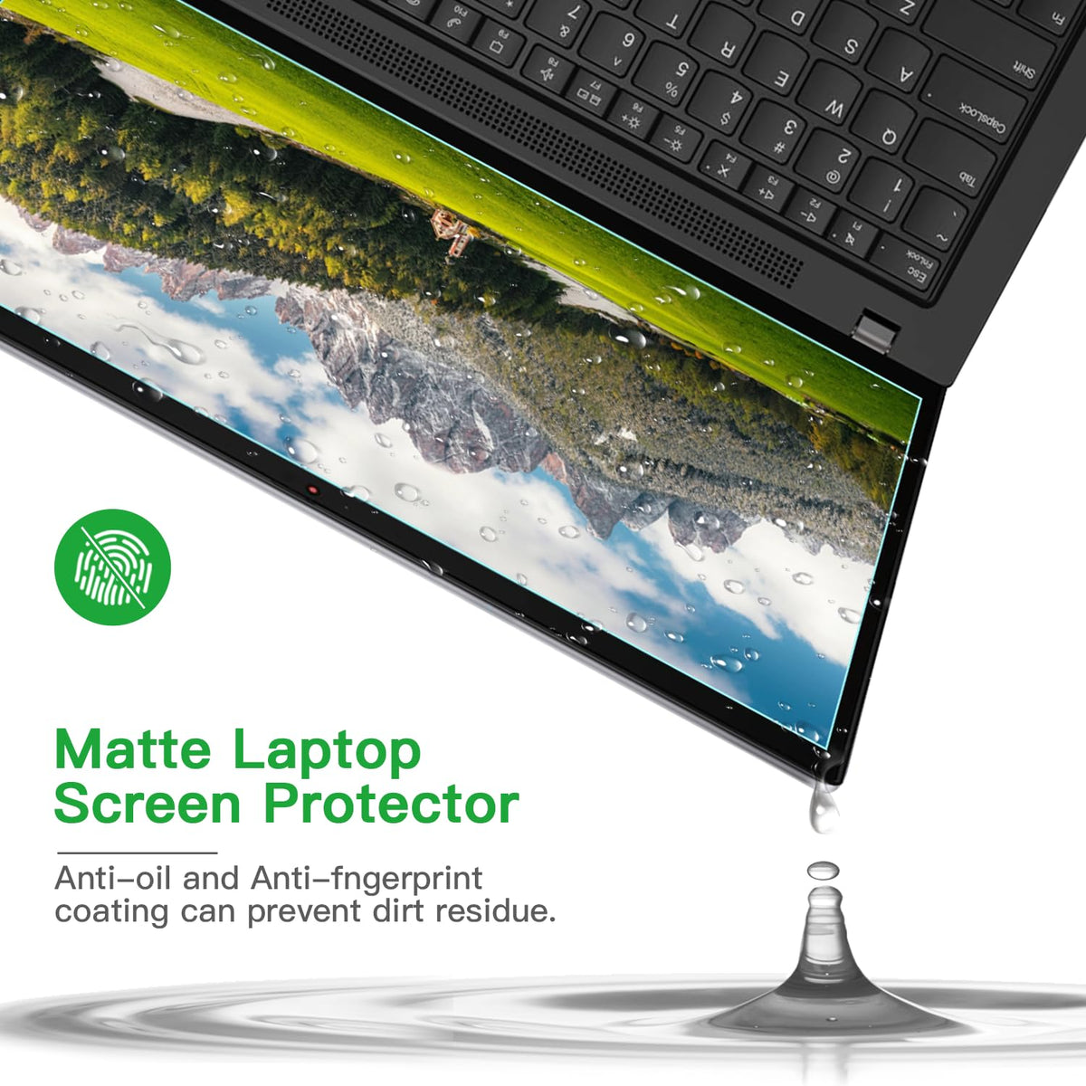 ANTOGOO V bubble-free installation for a clean 17.3-inch screen protector setup.