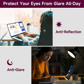 Matte finish minimizes glare in bright environments for clearer text.