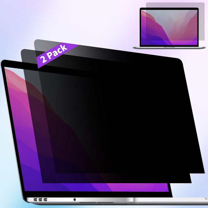 ANTOGOO V front packaging showing two privacy screens and included tools for quick setup and protection