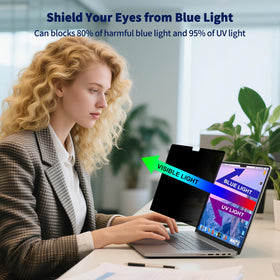 ANTOGOO V side-angle shot showing anti-spy privacy effect in public settings