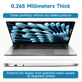 ANTOGOO V MacBook Air anti-scratch film protects against daily wear.