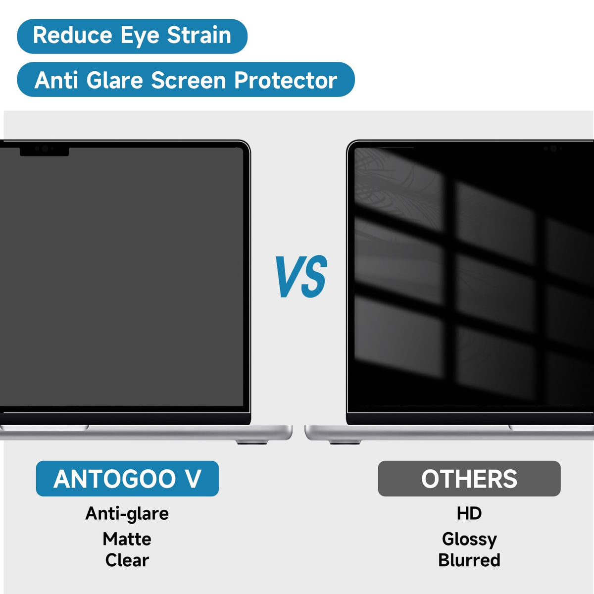 ANTOGOO V MacBook Air bubble-free installation for quick setup.