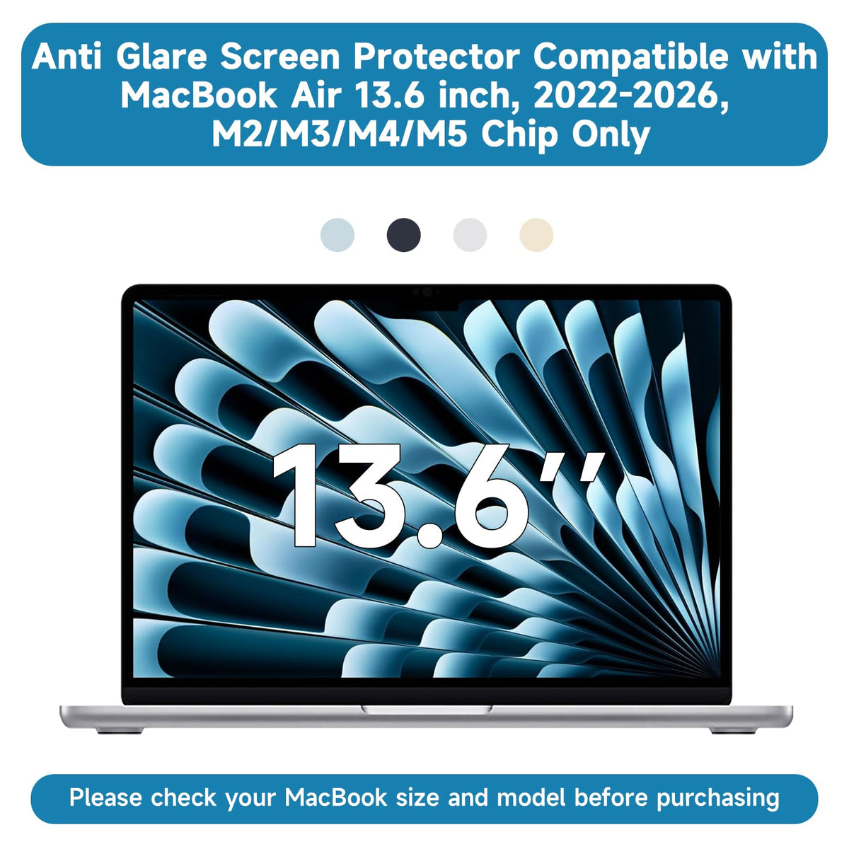 ANTOGOO V MacBook Air static adsorption ensures a precise, easy fit.