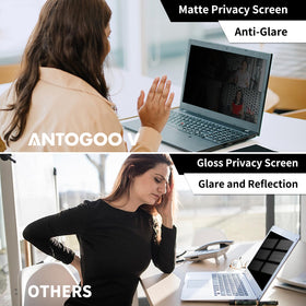 ANTOGOO V MacBook Air 13 anti-glare privacy screen reduces reflections