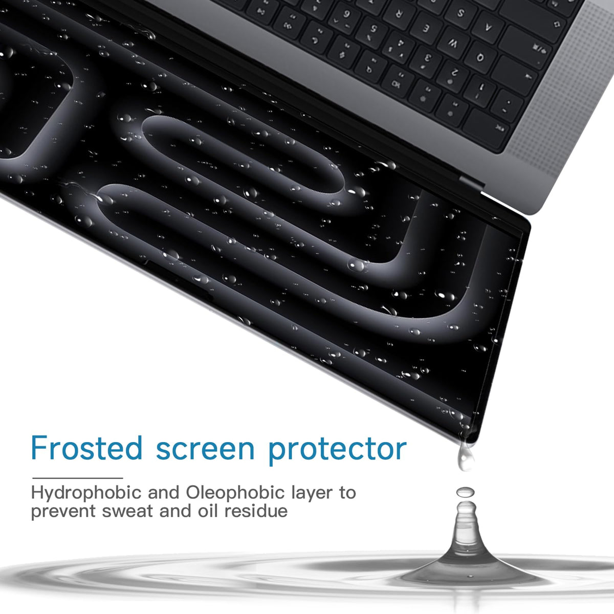 ANTOGOO V MBP 14 anti-glare screen protector edge-fit ensures full coverage and precise fit