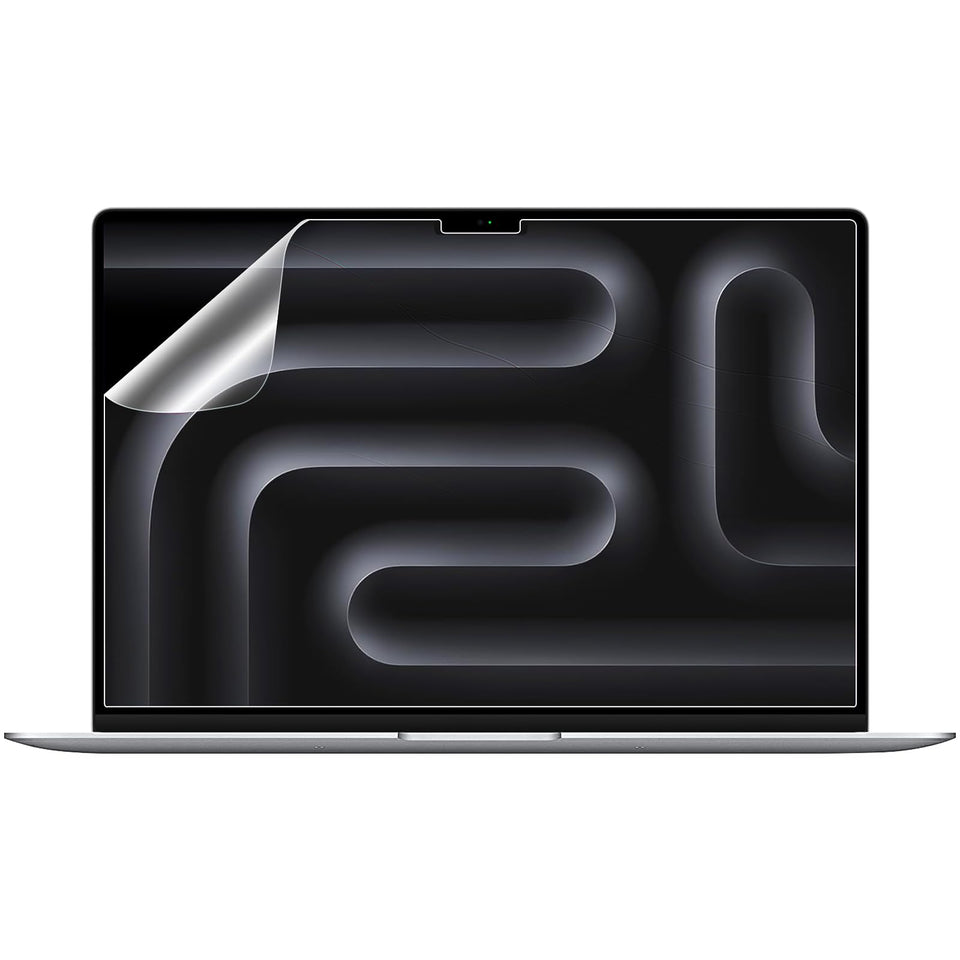 ANTOGOO V MBP 14 anti-glare screen protector front view reduces reflections for comfortable daytime use