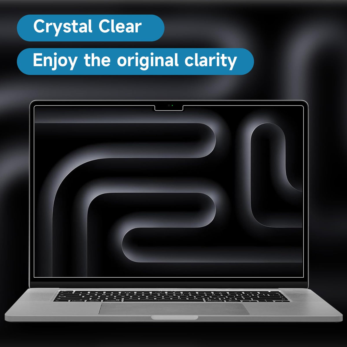 ANTOGOO V MBP 14 anti-glare screen protector installation demo demonstrates bubble-free alignment