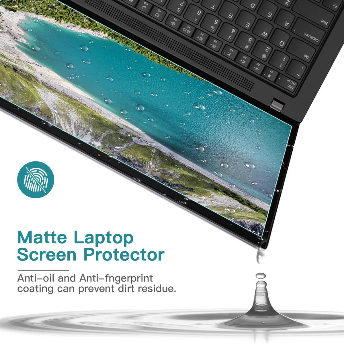 ANTOGOO V scratch resistant shield for 13.3 inch screens protects daily wear.