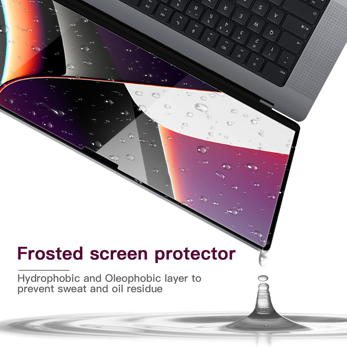 ANTOGOO V anti-scratch surface helps maintain clarity during daily typing.
