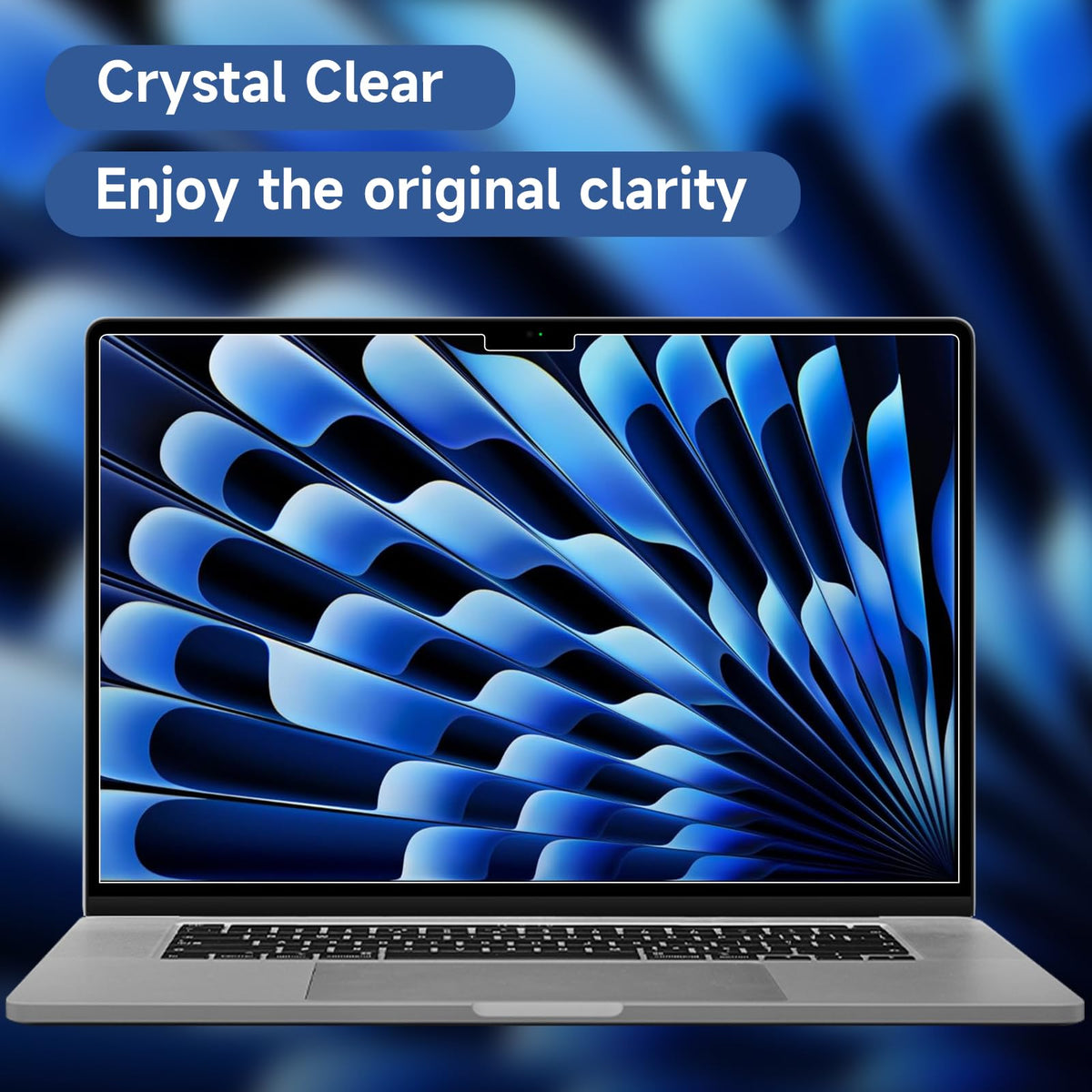 ANTOGOOV 99% light transmission preserves true colors on MacBook Air 15-inch.