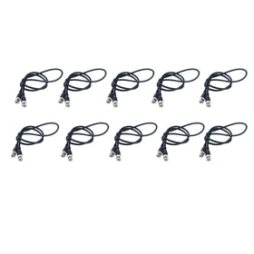 Antrader RG58 3ft BNC to BNC cable pack of 10 for stable video signals.