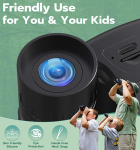 Anweller binoculars camera kid-friendly-design suits adults and children.