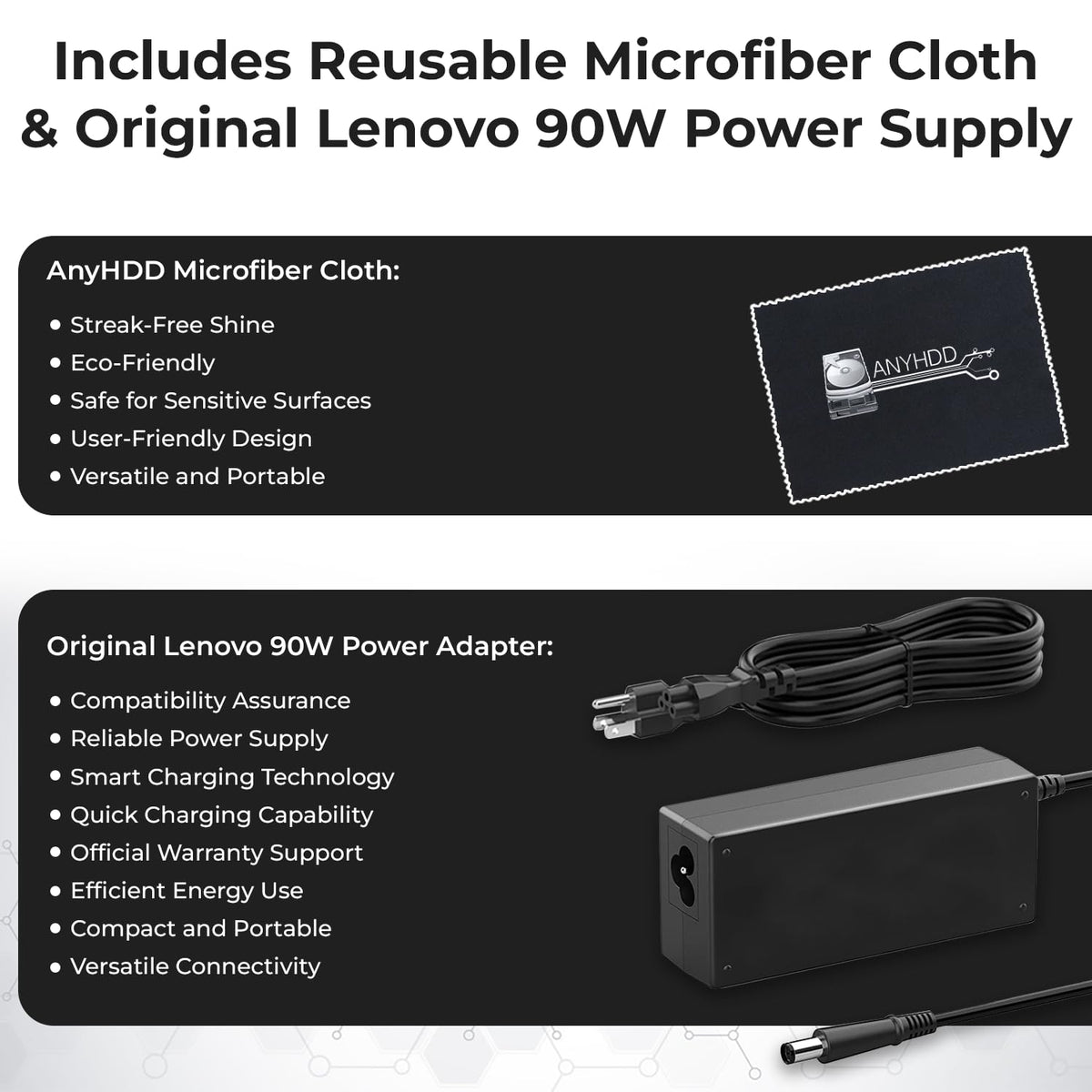 ANYHDD Ethernet port on the dock offering stable wired networking
