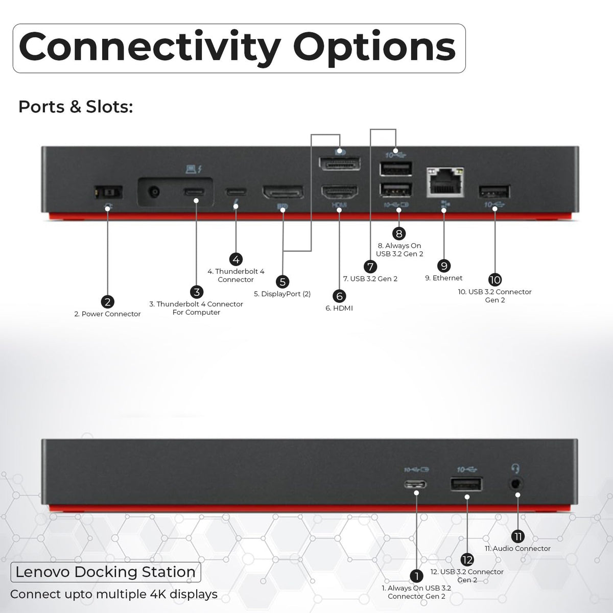 ANYHDD 40B00300US enables dual 4K monitor configurations for productive workspaces.