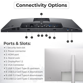 ANYHDD Dell P2425H connectivity ports include HDMI, DisplayPort, and VGA