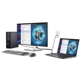 ANYHDD Dell P2425H in-use workstation showing organized desk setup