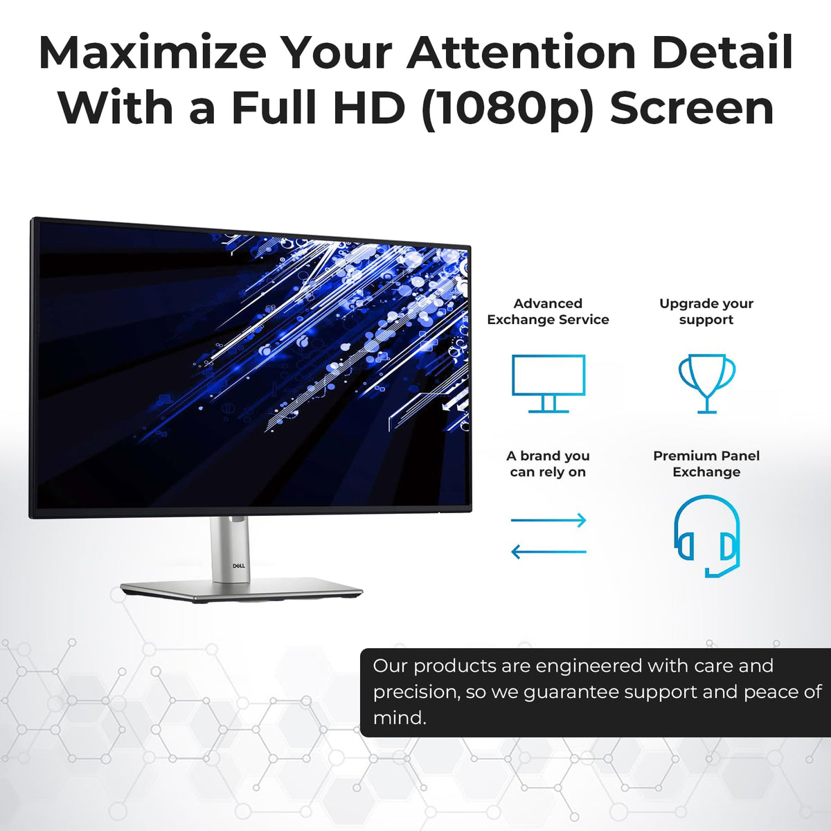 ANYHDD Dell P2425H ultra-thin bezel reduces visual distraction