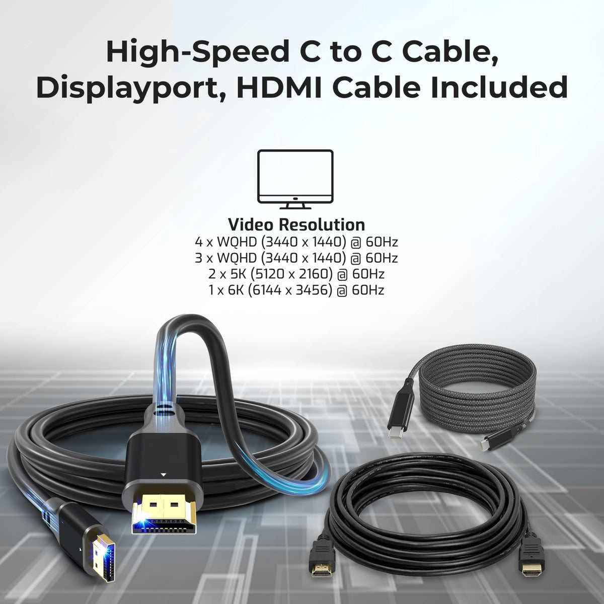 Compact SD25 dock boosts productivity with a single-cable setup.