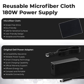 ANYHDD Dell SD25TB4 Pro accessories cloth included for neat setups.
