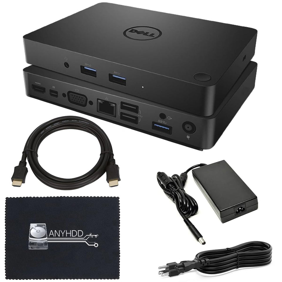 ANYHDD Dell WD15 front view showing dock and label, quick recognition benefit