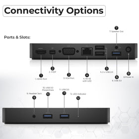 ANYHDD Dell WD15 with included HDMI cable ready for high-resolution external display