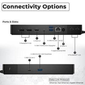 ANYHDD Dell WD22TB4 4K display support across multiple screens