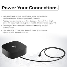 ANYHDD HP Dock microfiber cloth included for cleaning.