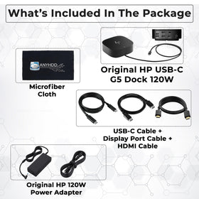 ANYHDD HP Dock side view highlights its compact, space-saving footprint.