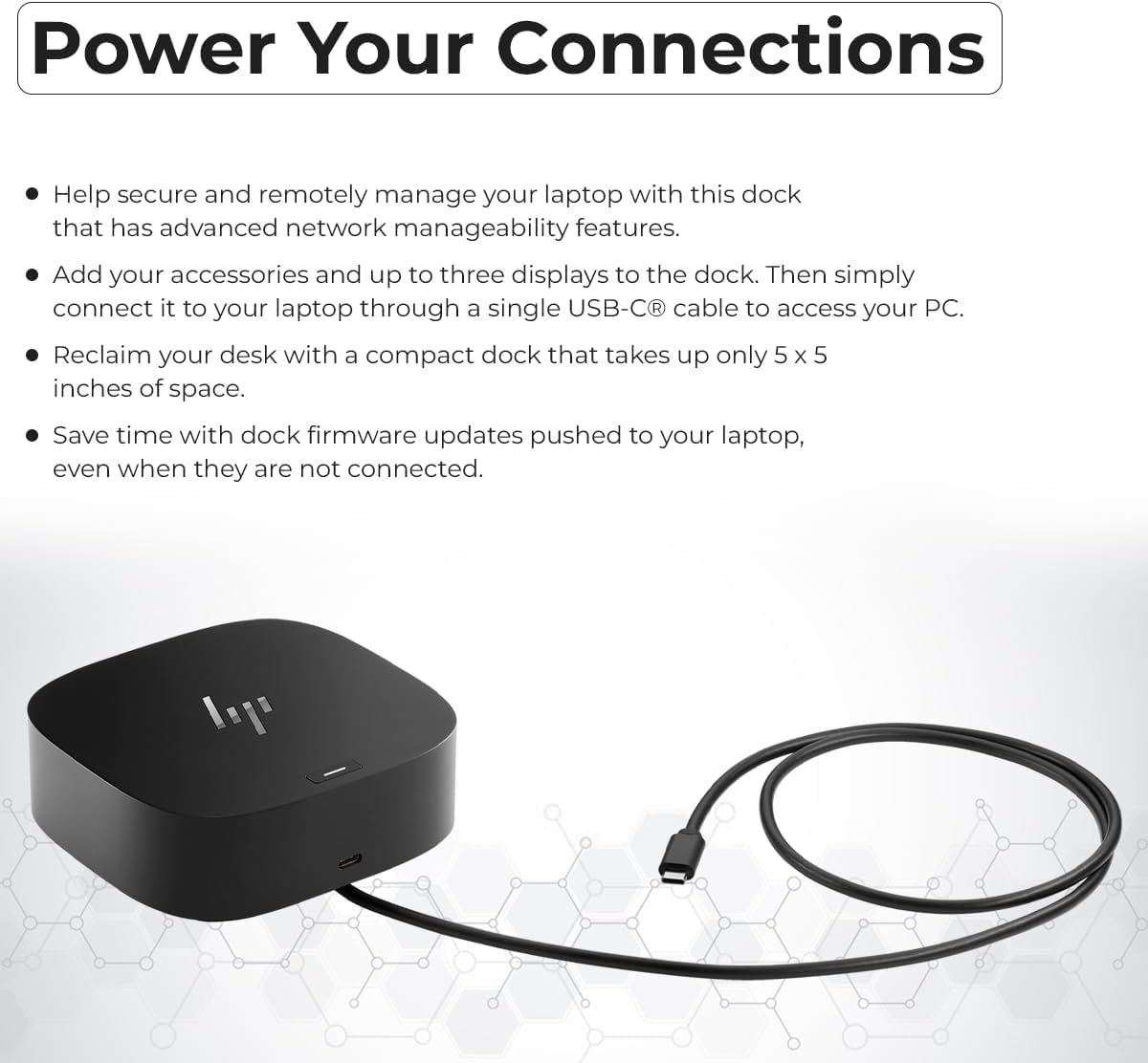 ANYHDD HP dock triple-monitor setup supports efficient multi-display workflows.