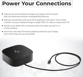 ANYHDD HP dock triple-monitor setup supports efficient multi-display workflows.