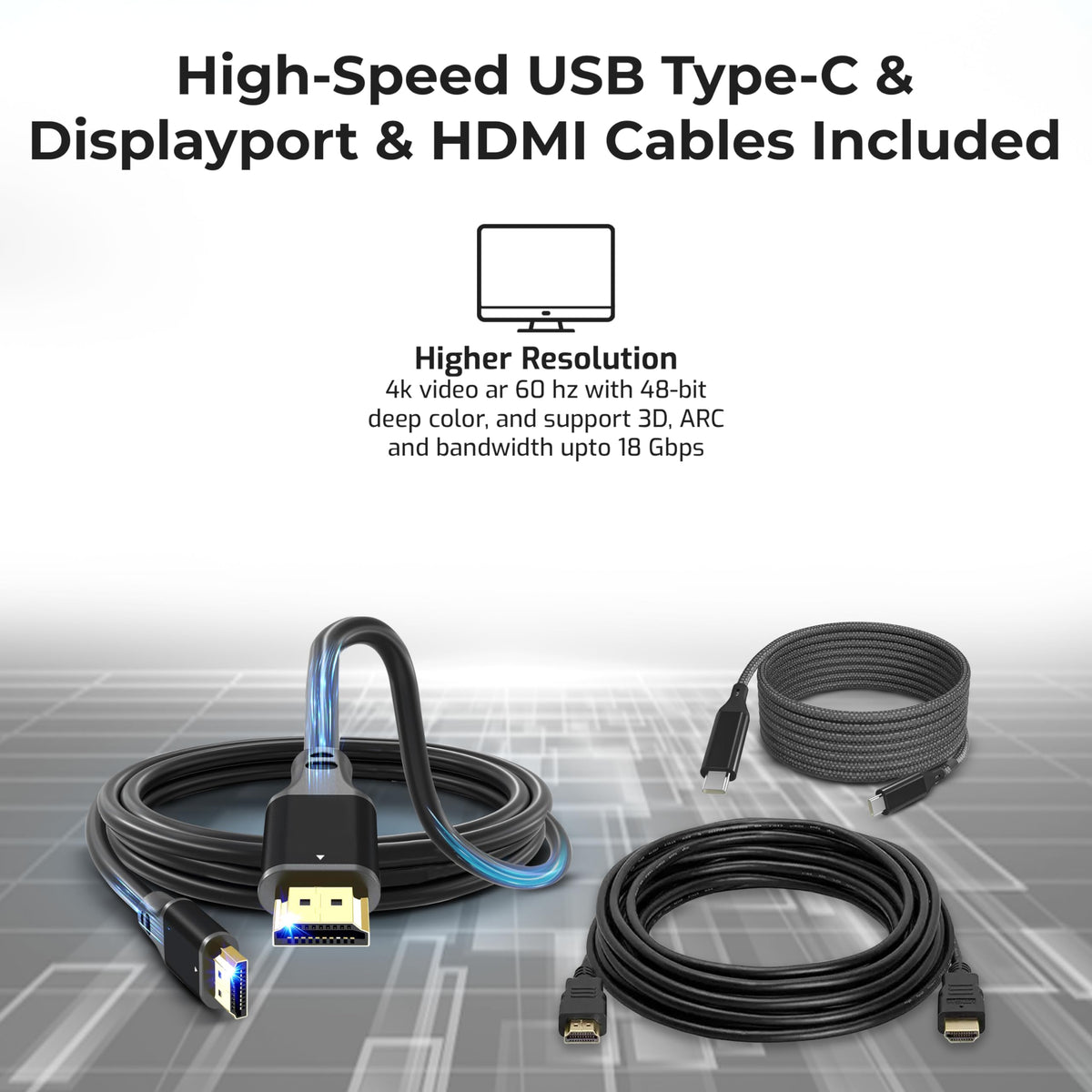 ANYHDD HP Dock USB-C pass-through enables single-cable setup.
