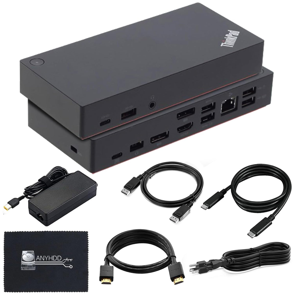 ANYHDD Lenovo 40AS0090US front view showing versatile docking for productivity.