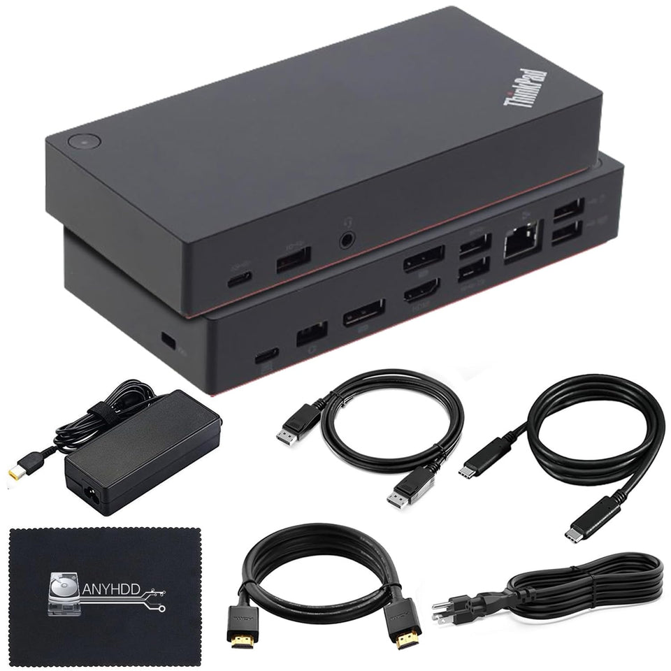 ANYHDD Lenovo 40AS0090US front view showing versatile docking for productivity.