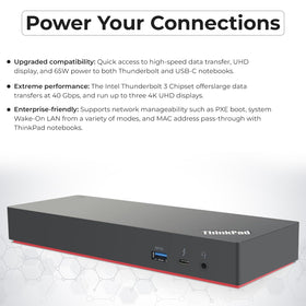 ANYHDD Lenovo dock back ports for a tidy, organized workspace.