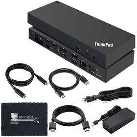 ANYHDD Lenovo dock dual UHD 4K display for a seamless multi-monitor workspace.