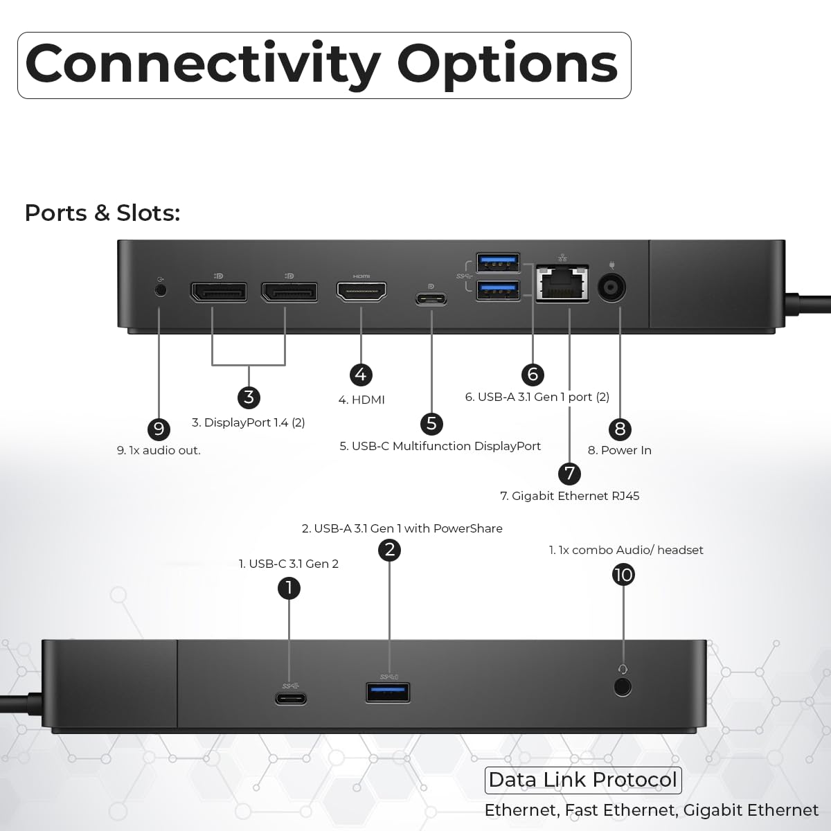 ANYHDD WD19 docking station dual-monitor setup for enhanced productivity