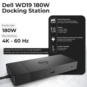 ANYHDD WD19 docking station ports array supporting multiple connections for productivity