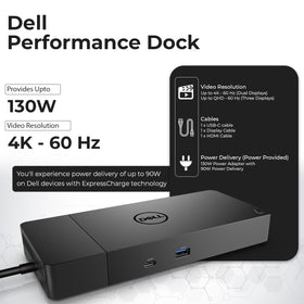ANYHDD Dell WD19S 130W power delivery supports high-demand devices