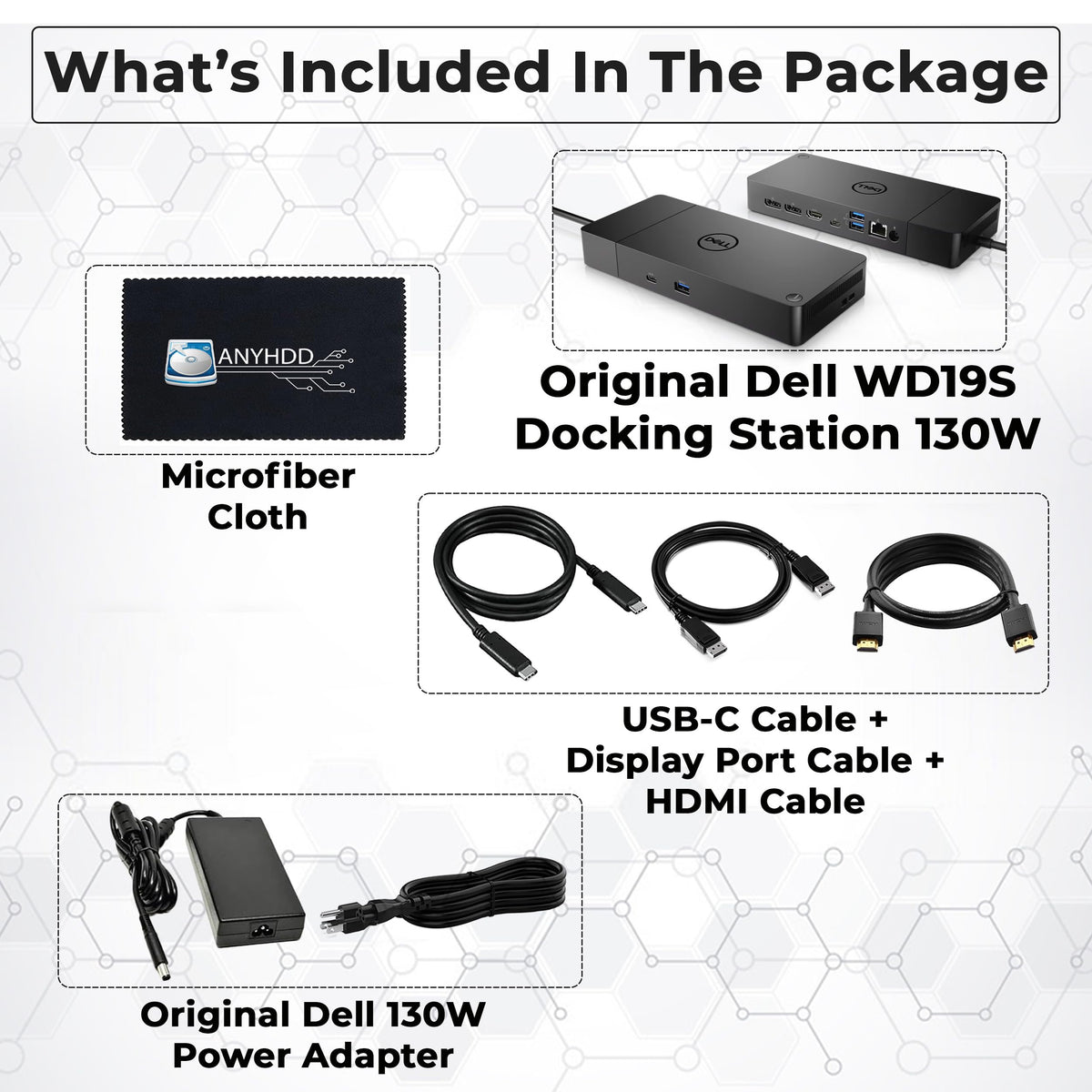 ANYHDD Dell WD19S dual-monitor setup enables smooth multi-display productivity