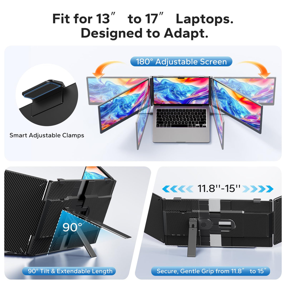 Anyking plug-and-play USB-C connection enables instant setup during travel.