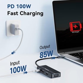 ANYOYO USB-C Docking Station USB ports for fast data transfer and peripherals