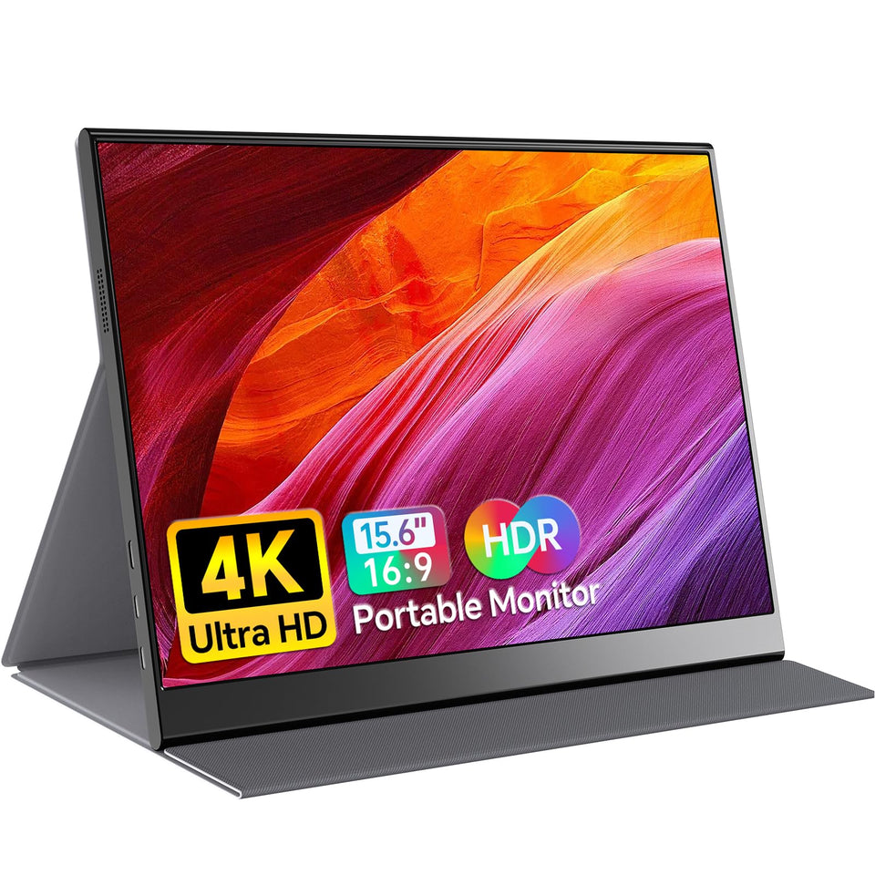 Anyuse 4K portable monitor 15.6-inch display delivers crisp travel-ready visuals.
