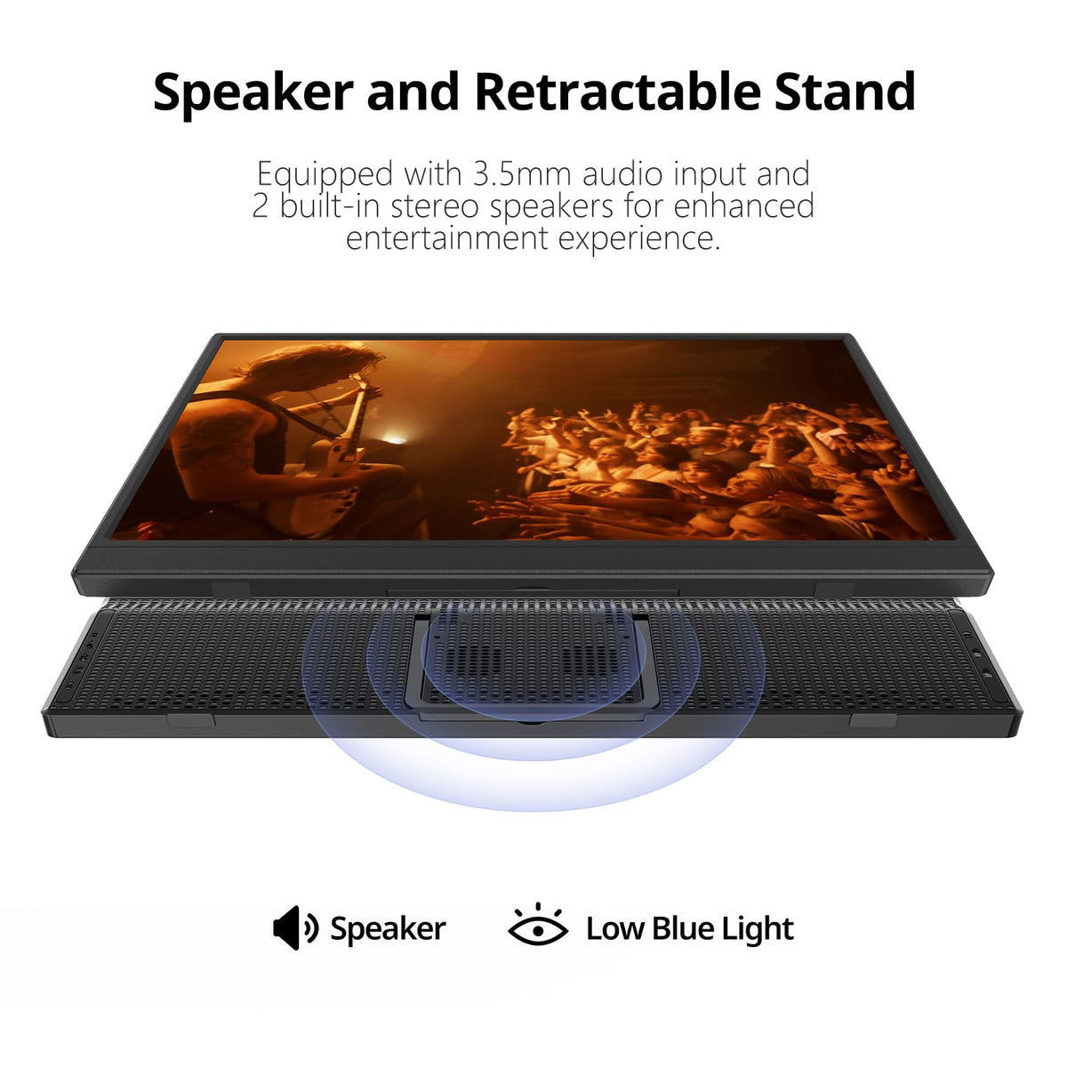 Anyuse with gaming console showing bright display for portable gameplay