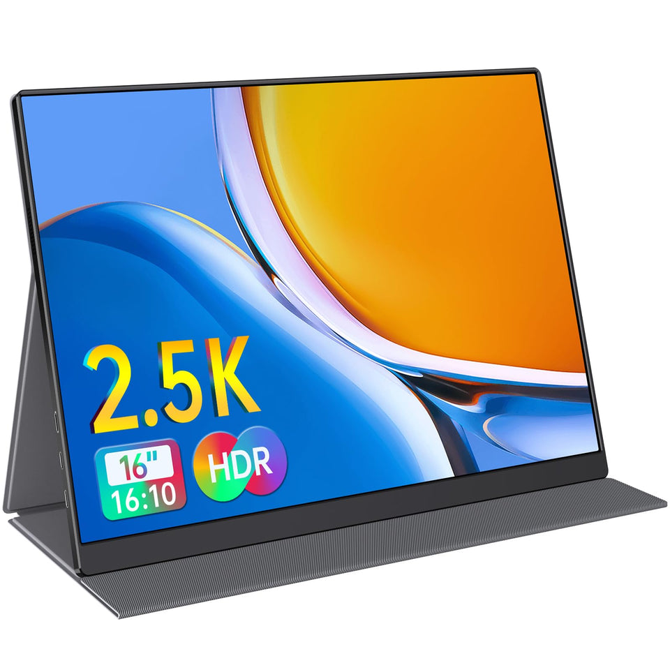 Anyuse portable 16-inch QHD display front view delivers crisp on-the-go visuals.