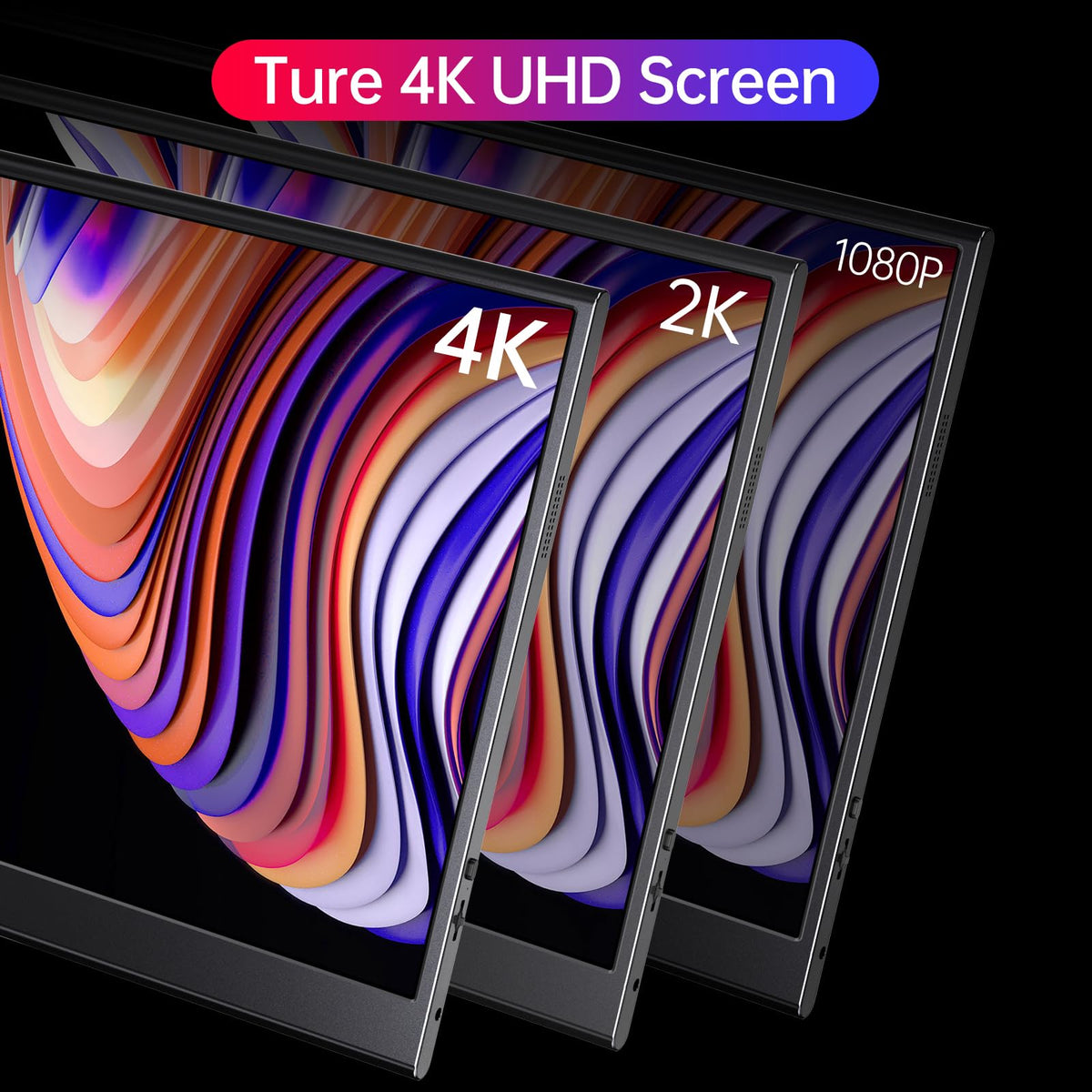 Anyuse ultra-slim monitor at 1.8 pounds is ideal for backpacks.