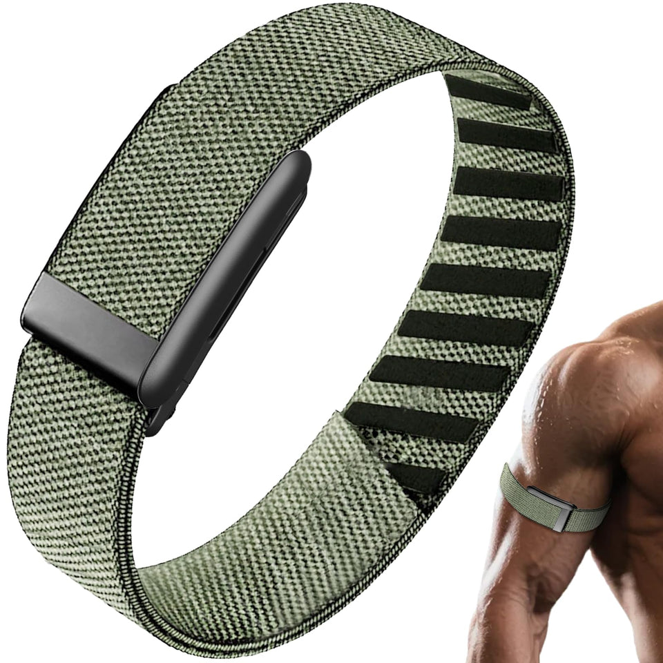 Anpzband nylon bicep band for Whoop 5.0 One with easy clip installation