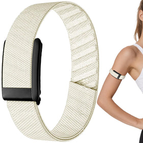 Anpzband nylon bicep band on the arm with adjustable fit for workouts