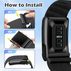Anpzband nylon band in use during running with sweat-wicking design