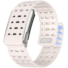 Anpzband silicone band for Whoop 5.0 on wrist delivers breathable all-day comfort.