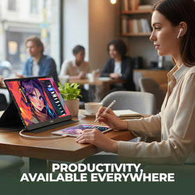 AOC 16T20 travel smart cover protects the screen on the move